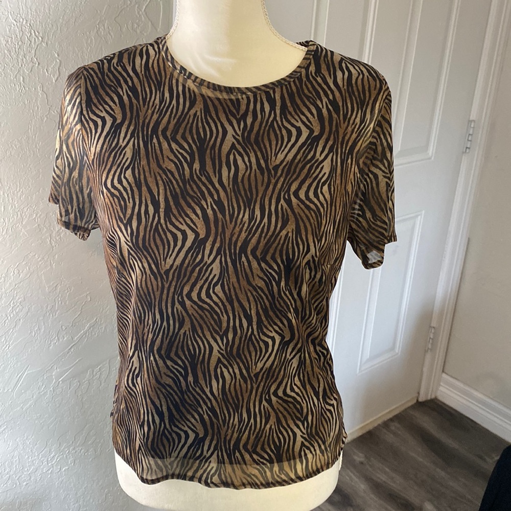 Vintage tiger print top